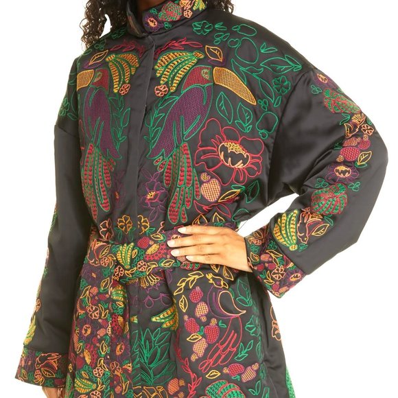 FARM Rio Embroidered Kimono ExoticTropical - Picture 1 of 16